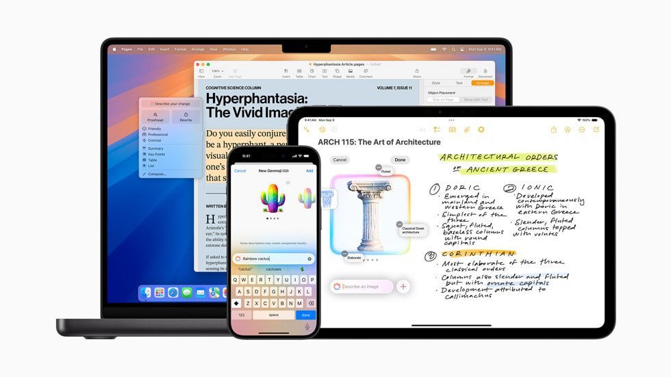 Apple Intelligence now includes several new features, such as Image Playground, Genmoji, enhanced Writing Tools, seamless ChatGPT integration, and improved visual intelligence.